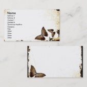 Vintage Schmetterlinge Visitenkarte (Vorne/Hinten)