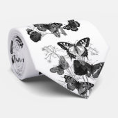 Vintage Schmetterlingsbrille drucken Krawatte (Gerollt)