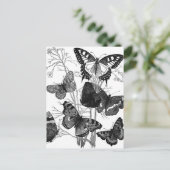 Vintage Schmetterlingsbrille drucken Postkarte (Stehend Vorderseite)