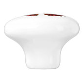 Vintage Schmetterlingsdarstellung Keramikknauf (Seitenansicht)