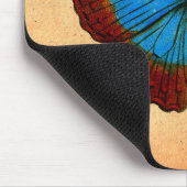 Vintage Schmetterlingsdarstellung Mousepad (Ecke)