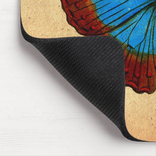 Vintage Schmetterlingsdarstellung Mousepad (Ecke)