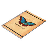 Vintage Schmetterlingsdarstellung Notizblock (Linke Seite)