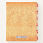 Vintage Schmetterlingsdarstellung Notizblock (Rückseite)