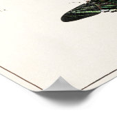 Vintage Schmetterlingsdarstellung Poster (Ecke)