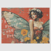 Vintage Schmetterlingseigenschaft Inspiration Seidenpapier (Vorderseite)