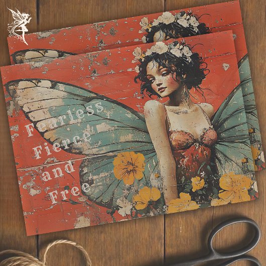 Vintage Schmetterlingseigenschaft Inspiration Seidenpapier