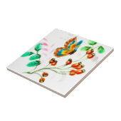 Vintage Schmetterlingsflora Backsplakat Fliese (Seite)