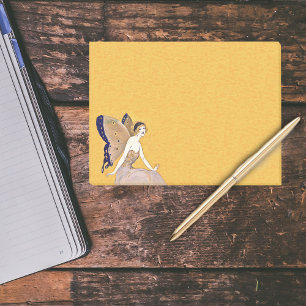 Vintage Schmetterlingsflügel Feen Blondes Haar Post-it Klebezettel