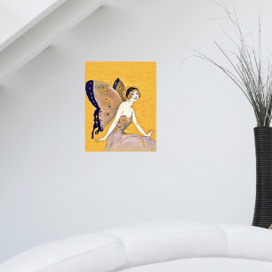 Vintage Schmetterlingsflügel Feen Fae Blondes Haar Poster