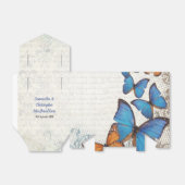 Vintage Schmetterlingshochzeit Geschenkschachtel (Ungefaltet)