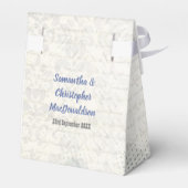 Vintage Schmetterlingshochzeit Geschenkschachtel (Rückseite)