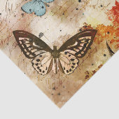 Vintage Schmetterlingskollage Seidenpapier (Ausschnitt)