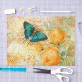 Vintage Schmetterlingskollage Seidenpapier (Handwerk)