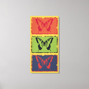 Vintage Schmetterlingsmühle Kunst, Dichtung und Mu Leinwanddruck