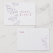 'Vintage' SchmetterlingsPlatzkarten Platzkarte (Vorne/Hinten)