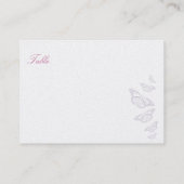 'Vintage' SchmetterlingsPlatzkarten Platzkarte (Rückseite)