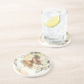 Vintage Schmetterlingspost Untersetzer (Seite)