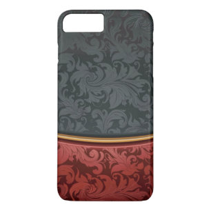 Vintage-Schmuck rot und schwarz iPhone 8 Plus/7 Plus Hülle