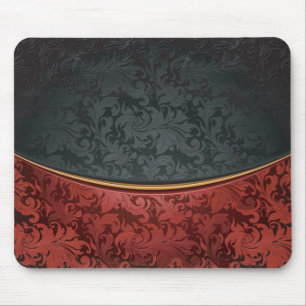 Vintage-Schmuck rot und schwarz Mousepad