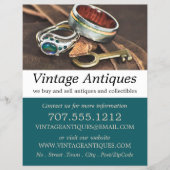 Vintage Schmuck & Schlüssel, Antiquitätenhändler, Flyer (Vorne)