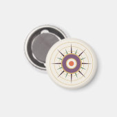 Vintage Schmuckstern mit modernem Glanz Magnet (Vorderseite/Rückseite)