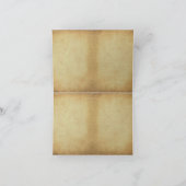 Vintage, schmutzige Kupiden-Ölmalerei Dankeskarte (Innenseite)