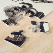 Vintage Schnauzer-Illustration Puzzle (Seite)