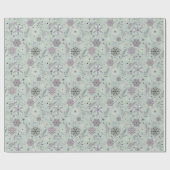 Vintage Schnee Geschenkpapier (Flach)