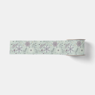 Vintage Schnee Ripsband