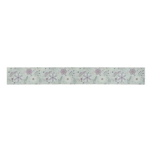 Vintage Schnee Ripsband (Vorderseite)