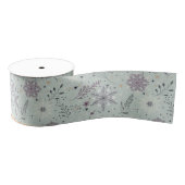 Vintage Schnee Ripsband (Spule)