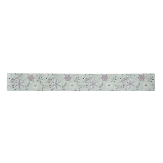 Vintage Schnee Satinband (Vorderseite)