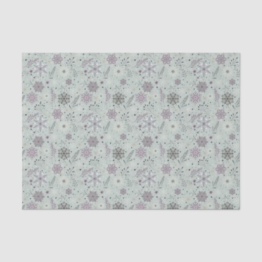 Vintage Schnee Seidenpapier (Vorderseite)