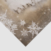 Vintage Schnee-Weihnachtskuchen-Fest-Dekoupage Seidenpapier (Ausschnitt)