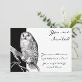 Vintage Schneeauge Einladung (Stehend Vorderseite)