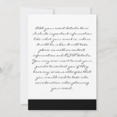 Vintage Schneeauge Einladung (Rückseite)