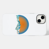Vintage Schneeberge Case-Mate iPhone Hülle (Rückseite (Horizontal))