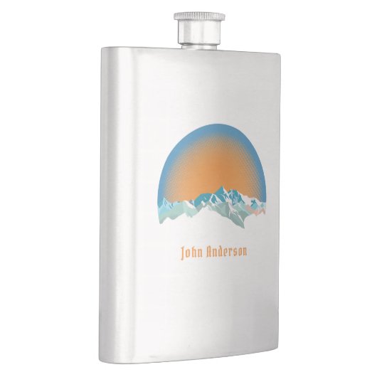 Vintage Schneeberge Flachmann (Rechts)