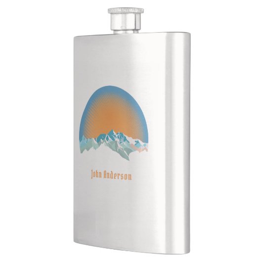 Vintage Schneeberge Flachmann (Links)