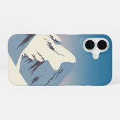 Vintage Schneeberge iPhone 16 Hülle (Rückseite (Horizontal))