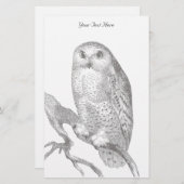 Vintage Schneedecke Briefpapier (Vorne/Hinten)