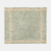 Vintage Schneeflocke rustikale Winter aquamarin bl Fleecedecke (Vorderseite (Horizontal))