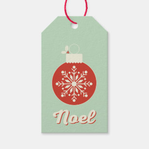 Vintage Schneeflocke-Weihnachten-Geschenk-Umbauten Geschenkanhänger