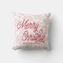 Vintage Schneeflocken dekorativ fröhliche Weihnach Kissen