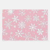 Vintage Schneeflocken Geschenkpapier Set (Vorderseite)