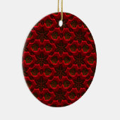 Vintage Schneeflocken Keramik Ornament (Rechts)
