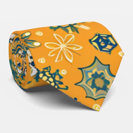 Vintage Schneeflocken Krawatte (Gerollt)