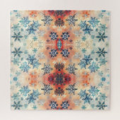 Vintage Schneeflocken Muster - Jigsaw Puzzle (Horizontal)