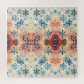 Vintage Schneeflocken Muster - Jigsaw Puzzle (Vertikal)